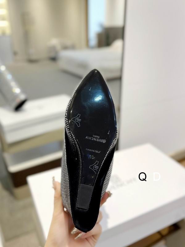 Knee-High Crystal Embellished Boots