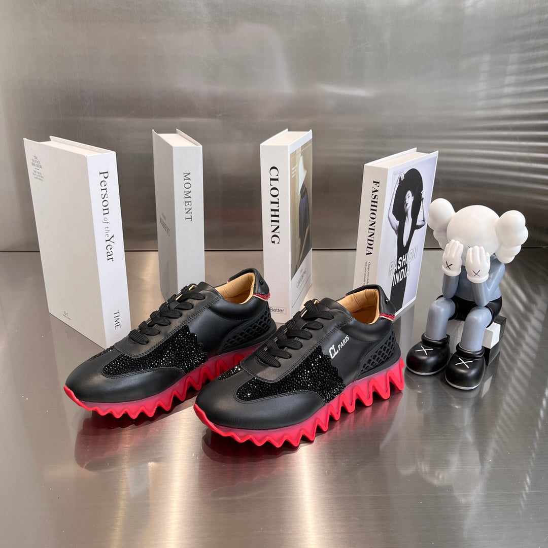 Black Shark Sole Sneakers