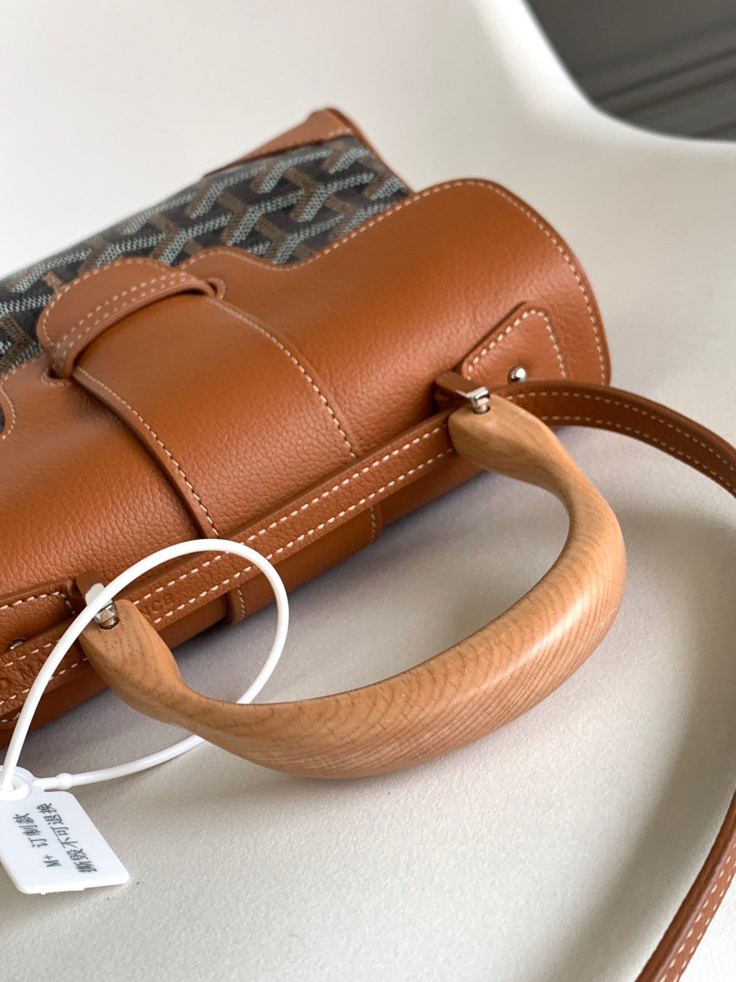 Classic Pattern Top Handle Bag